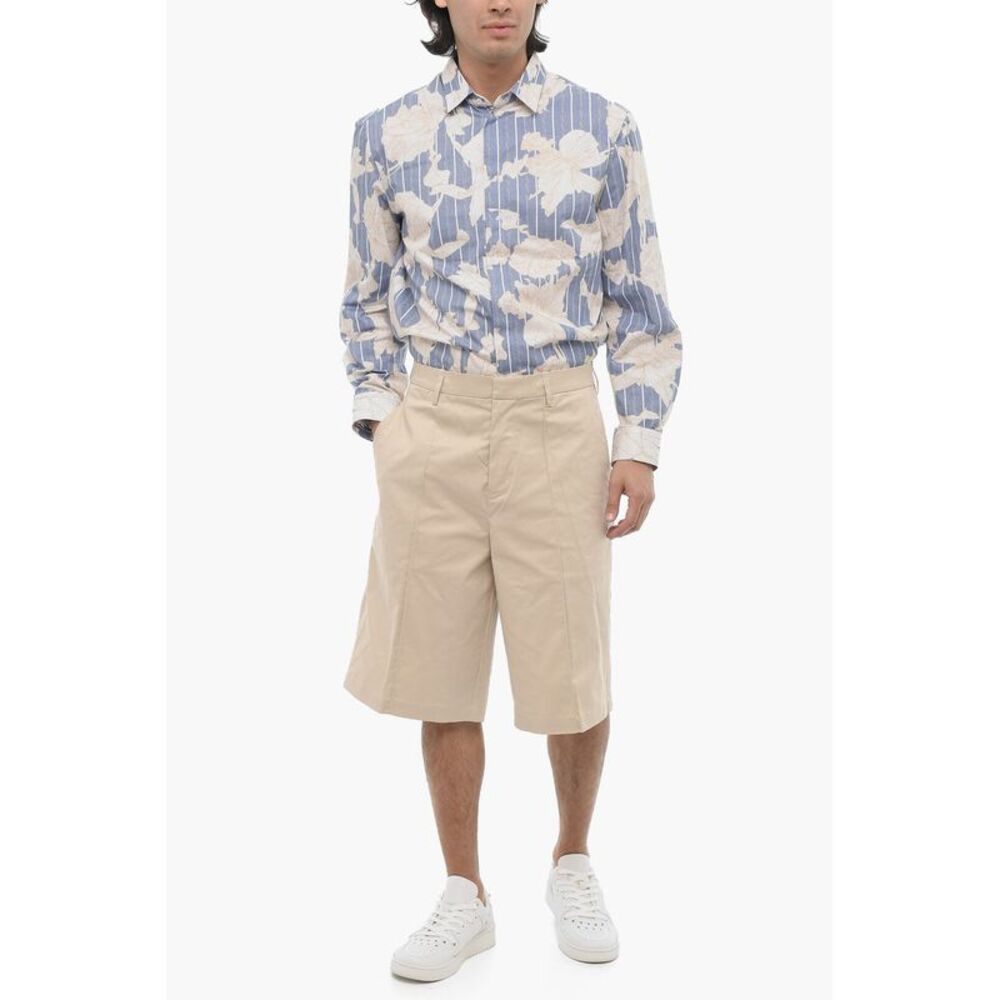 Straight-Fit Solid-Color Bermudas - Picture 4 of 5